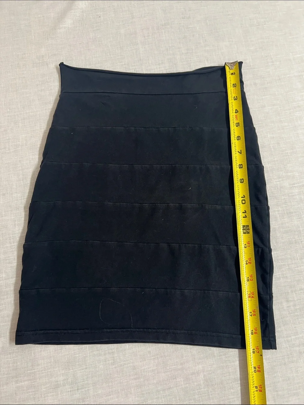 🌞 H&M Black Jersey Lightweight Bandage stretchy Bodycon Mini Skirt women size M